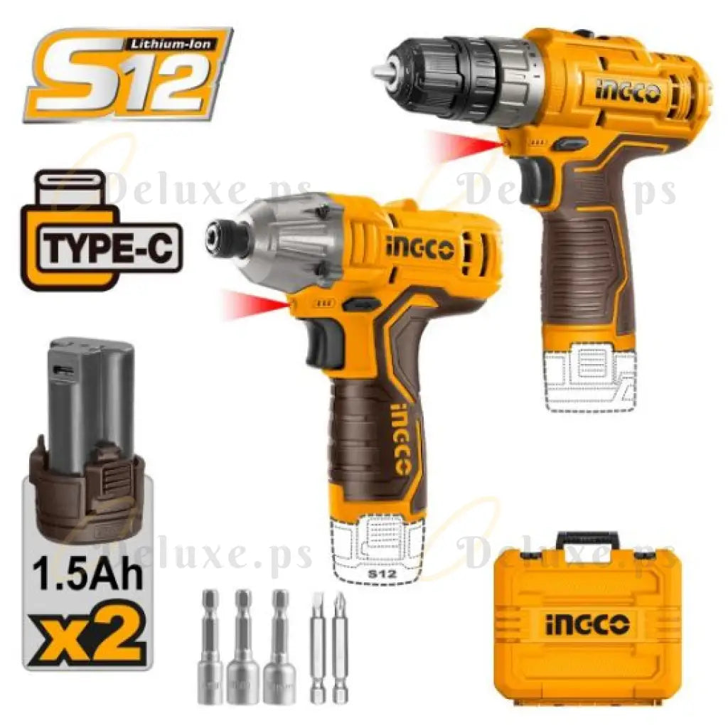 طقم مفريجا فوتر و مفريجا امباكت 12 فولت بطارية انكو معدات بطارية